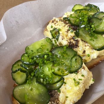 Galu Cafe and Delicatessen - Egg with truffle and pickled cucumber - Coffee & Tea Near Me - Chula Vista, California Galu Cafe and Delicatessen - Egg with truffle and pickled cucumber - Coffee & Tea Near Me - Chula Vista, California