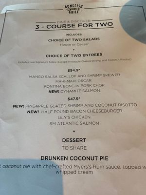 Menu photo 1 Bonefish Grill Newtown Square, PA