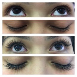 Natural set, Celebrity lashes, C curl, and I believe a 10-11 length? But look at the difference!!