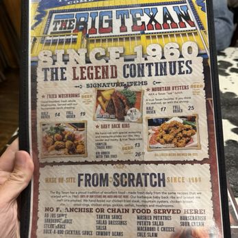 The Big Texan Steak Ranch - Menu - Steakhouses Near Me - Amarillo, Texas The Big Texan Steak Ranch - Menu - Steakhouses Near Me - Amarillo, Texas