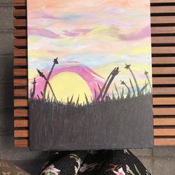 Bottle & Bottega by Painting with a Twist - My masterpiece.