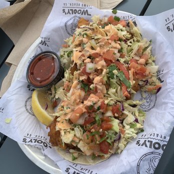 Wooly's - Baja fish taco - good yummy - Seafood Near Me - Pismo Beach, California