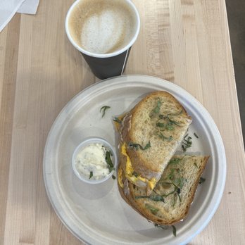 Steadfast Cafe - Grilled cheese with rosemary garlic aïoli - Coffee & Tea Near Me - Huntington Beach, California
