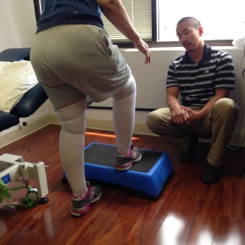 Central Oahu Physical Therapy Specialists - Stepping up on replaced right knee. - Physical Therapy Near Me - Aiea, Hawaii Central Oahu Physical Therapy Specialists - Stepping up on replaced right knee. - Physical Therapy Near Me - Aiea, Hawaii