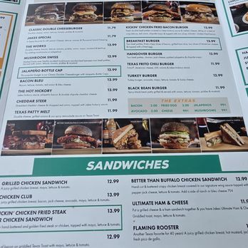 Jakes - Menu - American Near Me - Benbrook, Texas