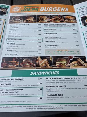 Menu photo 4 Jakes Benbrook, TX