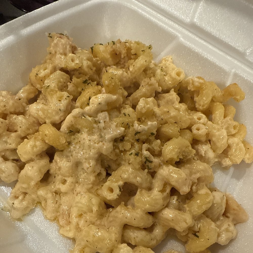 Lobster Mac and cheese... what is left!