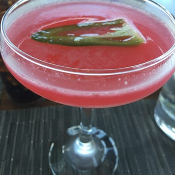 Altius - Pomegranate Jalapeno martini - New American Near Me - Pittsburgh, Pennsylvania