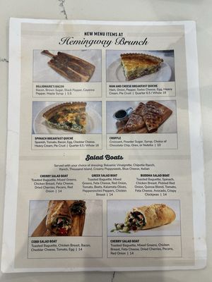 Menu photo 7 Hemingway Brunch Coppell, TX
