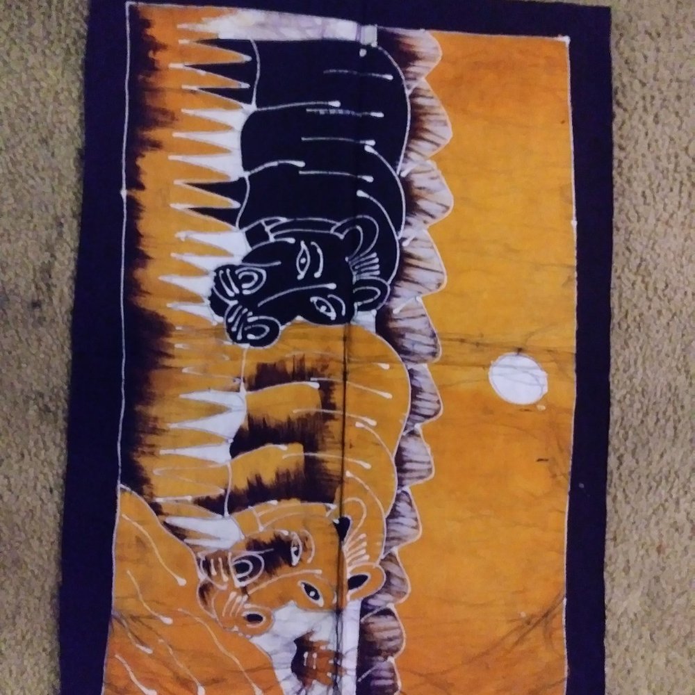 Sell it Here - Batik Wall Hanging Hippocampus 24"×15" $25 KD:Booth 464 @ Sell It Here,Lafayette,Indiana Tel-765-807-9033 - Antiques Near Me - Lafayette, Indiana