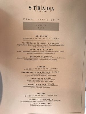 Menu photo 7 Strada In The Grove Miami, FL