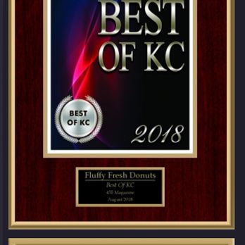 Fluffy Fresh Donuts - the best of ok award plaque - Donuts Near Me - Kansas City, Missouri Fluffy Fresh Donuts - the best of ok award plaque - Donuts Near Me - Kansas City, Missouri