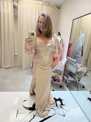 Bride in formal gown