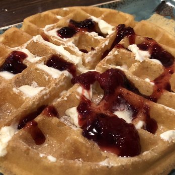 First Watch - Belgian Waffle with Berry Compote! - American Near Me - Laurel, Maryland First Watch - Belgian Waffle with Berry Compote! - American Near Me - Laurel, Maryland