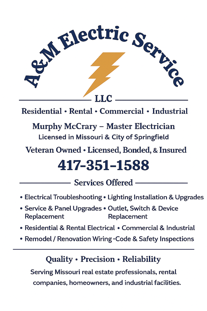 A&M Electric Service - veterans service organization in Springfield, MO