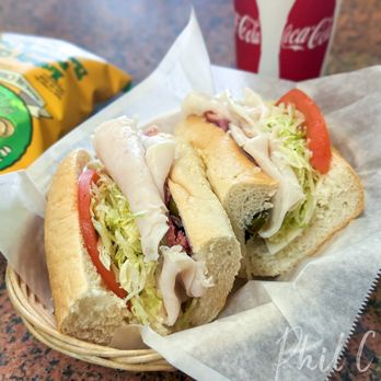 CJ Deli - No.55 The East Coast on French roll combo - the bread was fresh and soft. Could have used more meats. Good overall. - Salad Near Me - Cypress, California