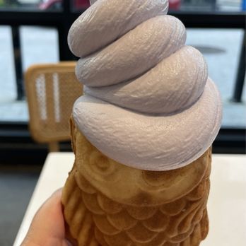 Fat Fish - Wild blueberry lavender ice cream in taiyaki cone - Seafood Near Me - Washington, DC, District of Columbia