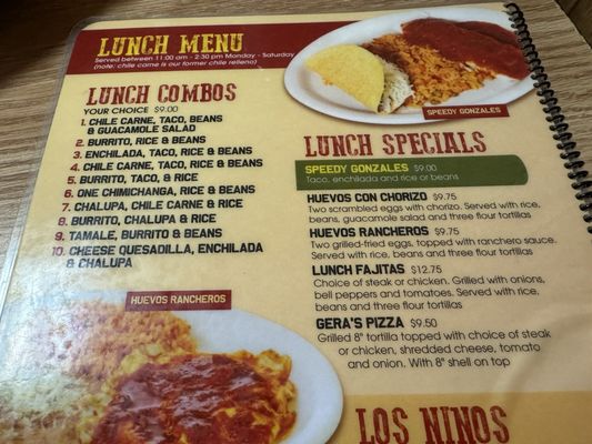 Menu photo 3 Mi Ranchito Van Wert, OH