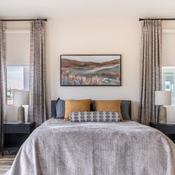 Budget Blinds of Mount Juliet and Brentwood - Enlightened Style Drapery Bedroom
