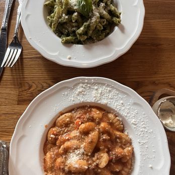Clementina - Pesto ( back) and gnocchi (front) - Italian Near Me - San Francisco, California Clementina - Pesto ( back) and gnocchi (front) - Italian Near Me - San Francisco, California