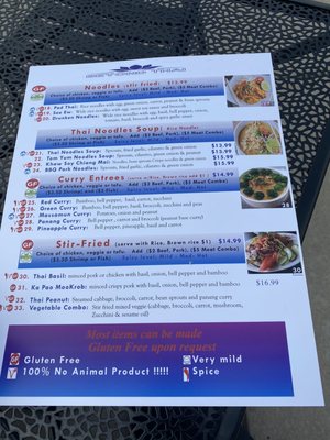 Menu photo 8 Beyond Thai Littleton, CO