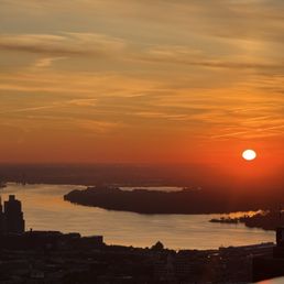 Sunrise from the private terrace