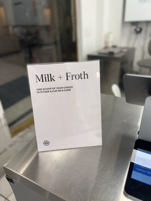 Milk & Froth Ice Cream by null