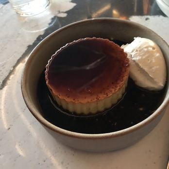 Kingfisher - Coffee syrup flan with salted miso whipped cream...nobody else is doing that! - Vietnamese Near Me - San Diego, California