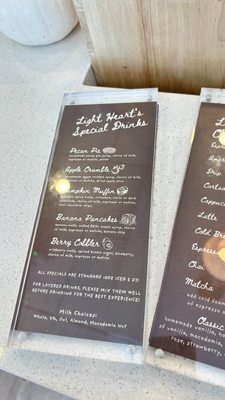 Menu photo 8 Light Heart Coffee Scottsdale, AZ