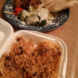 Caribbean Cuisine Delights - Look at that rice and peas ... OMG.