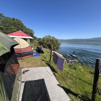 Putah Canyon Campground - View behind campsite setup - Campgrounds Near Me - Napa, California Putah Canyon Campground - View behind campsite setup - Campgrounds Near Me - Napa, California