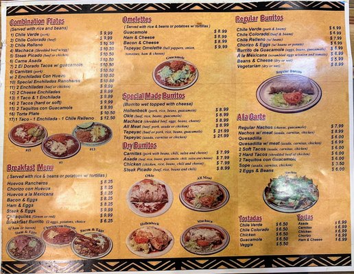 Menu photo 2 El Patio Tepeyac Alhambra, CA