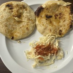 Alicia's Bakery - Pork and cheese pupusa.