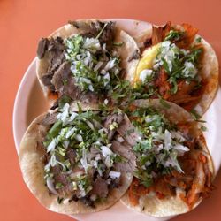 El Fogón del May - TACO SIRLON CON HARINA, TACO PASTOR CON HARINA