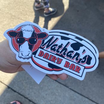 Nathan's Dairy Bar - Free bumper stickers. - Ice Cream & Frozen Yogurt Near Me - Manassas, Virginia