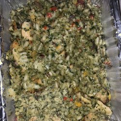 Chicken pesto risotto