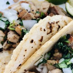 Pelonchas Tacos - Chicken tacos with the best homemade corn tortillas