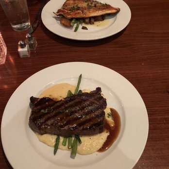 Wild River Grille - New York Strip & Pan Seared Idaho Trout - New American Near Me - Reno, Nevada Wild River Grille - New York Strip & Pan Seared Idaho Trout - New American Near Me - Reno, Nevada