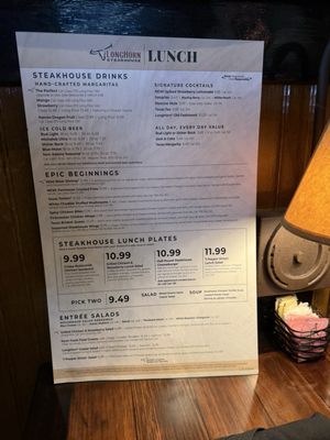 Menu photo 1 LongHorn Steakhouse Weatherford, TX Menu photo 1 LongHorn Steakhouse Weatherford, TX