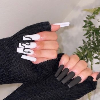 H & O Salon - New nail set with hand drawn art ! - Nail Salons Near Me - Dallas, Texas H & O Salon - New nail set with hand drawn art ! - Nail Salons Near Me - Dallas, Texas