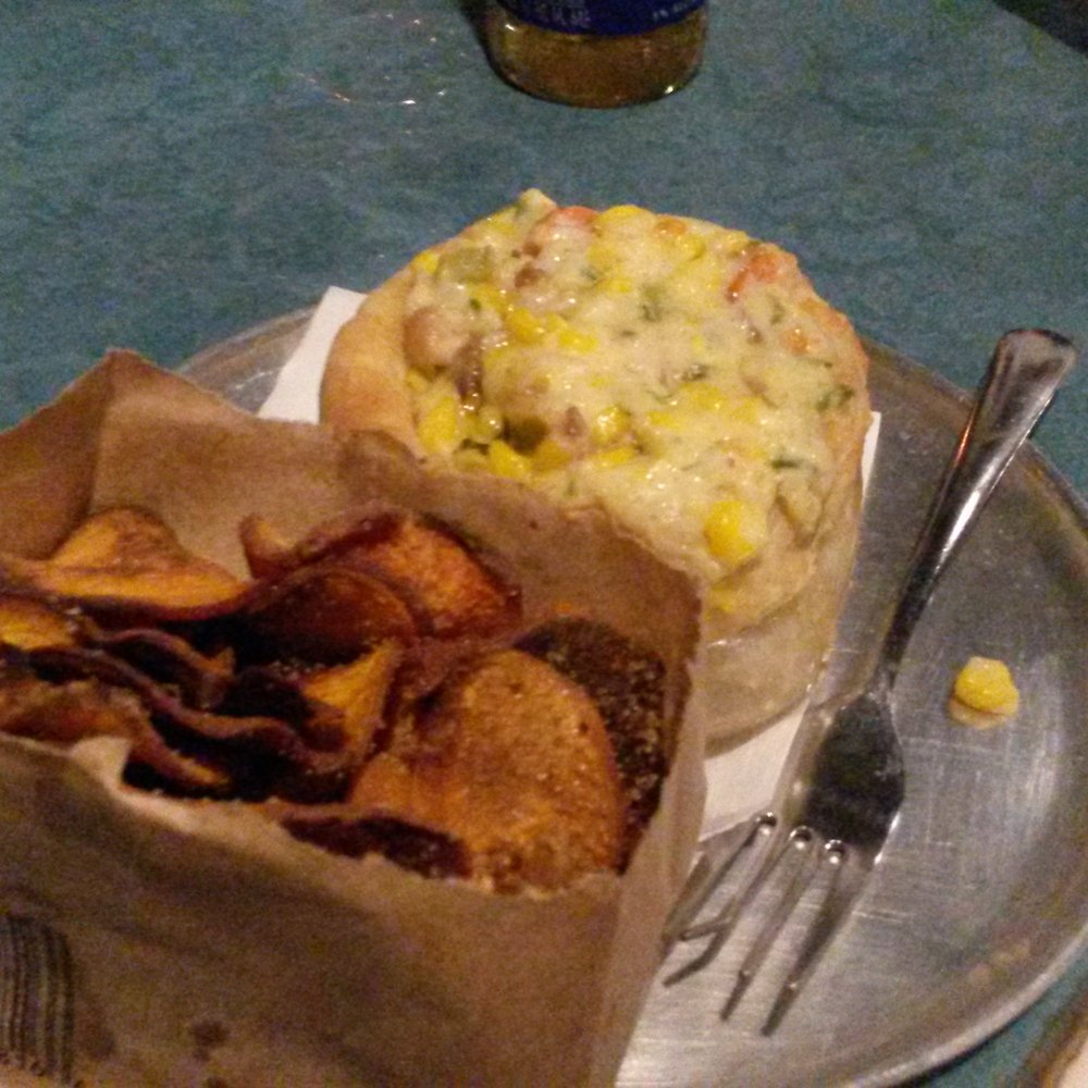 The Duce - Chicken pot pie in a jar - $7, and sweet potato crisps - $4 - Lounges Near Me - Phoenix, Arizona The Duce - Chicken pot pie in a jar - $7, and sweet potato crisps - $4 - Lounges Near Me - Phoenix, Arizona