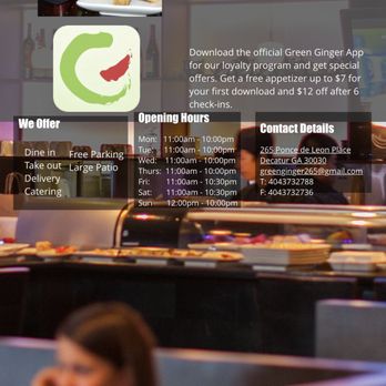 Green Ginger - Asian Fusion Near Me - Decatur, Georgia Green Ginger - Asian Fusion Near Me - Decatur, Georgia