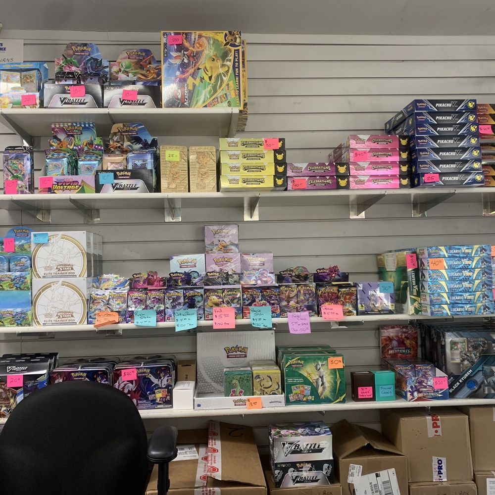 Bullpen Burbank - Pokémon cards section - Hobby Shops Near Me - Burbank, California Bullpen Burbank - Pokémon cards section - Hobby Shops Near Me - Burbank, California