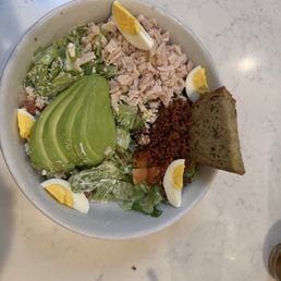 Cobb Salad with bleu cheese crumbles and Ranch Dressing Cobb Salad with bleu cheese crumbles and Ranch Dressing