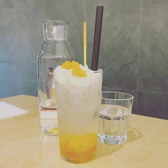 Ramen Yutaka - Peach and Passion Fruit Cream Soda - Ramen Near Me - Aurora, Ontario
