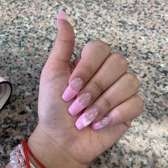 A Nail & Spa - my pretty valentines nails 3 - Nail Salons Near Me - Burbank, California