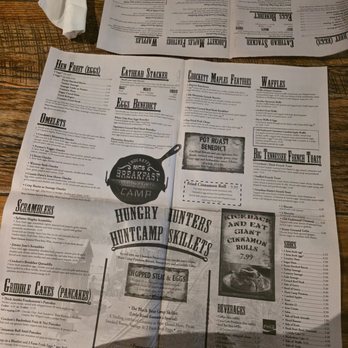 Crockett's 1875 Breakfast Camp - Menu - Breakfast & Brunch Near Me - Gatlinburg, Tennessee