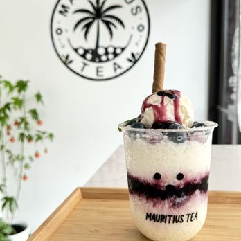 Mauritius Tea - Blueberry Bingsoo - Bubble Tea Near Me - University Place, Washington Mauritius Tea - Blueberry Bingsoo - Bubble Tea Near Me - University Place, Washington