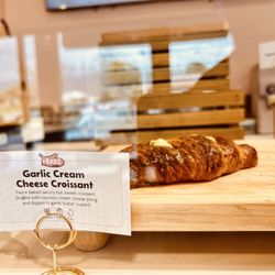 +Bake Cafe - Garlic Cream Cheese Croissant is sweet/savory