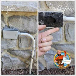 A Good Electrician - Leaking Box Replaced and Sealed in Manassas, VA completed by A Good Electrician!